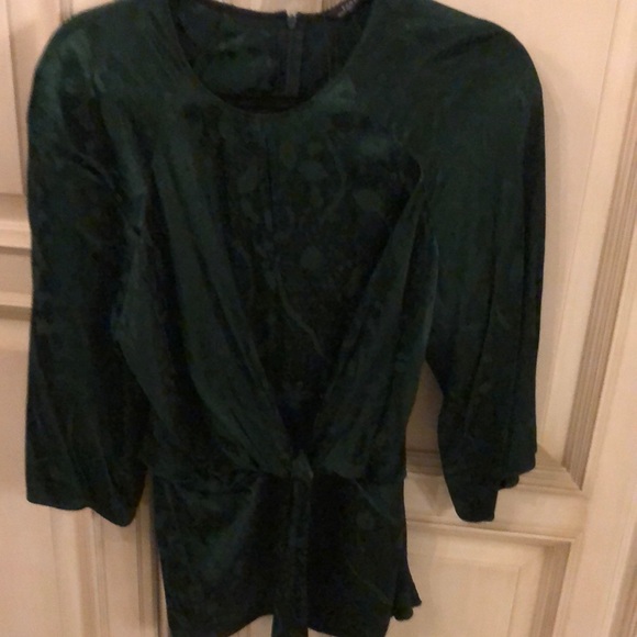 Zara Hunter Green top size S - Picture 1 of 4